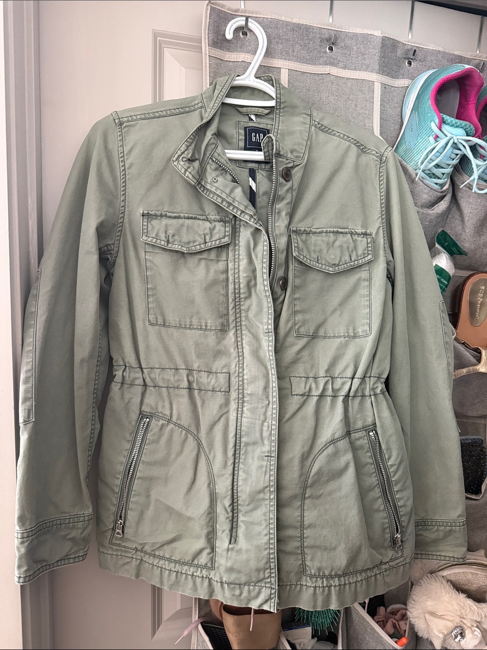 GAP Women's Light Olive Utility Jacket